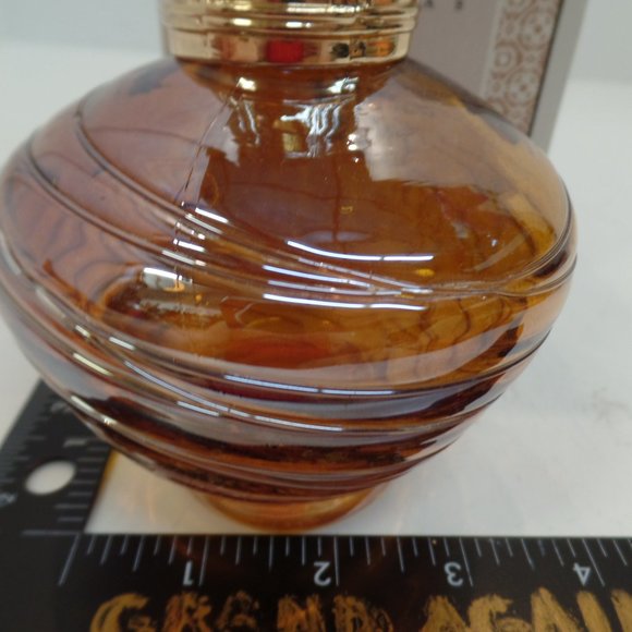 New Leaf Aromas Effusion Fragrance Lamp No Wick Beautiful Colored Glass Gold Top - Picture 4 of 9